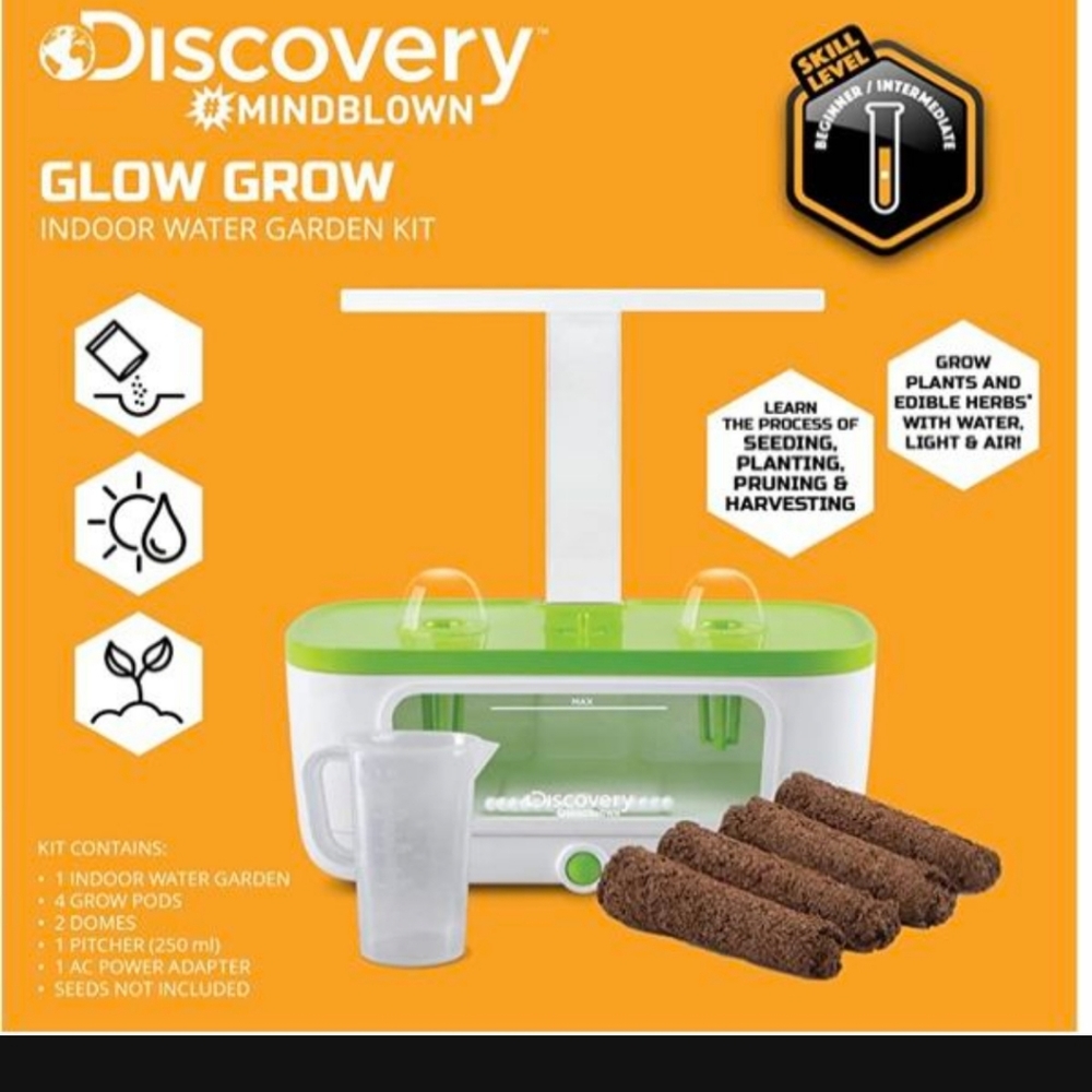 Discovery #MINDBLOWN Indoor Water Herb Garden Kit with LED Grow Light - Picture 4 of 5